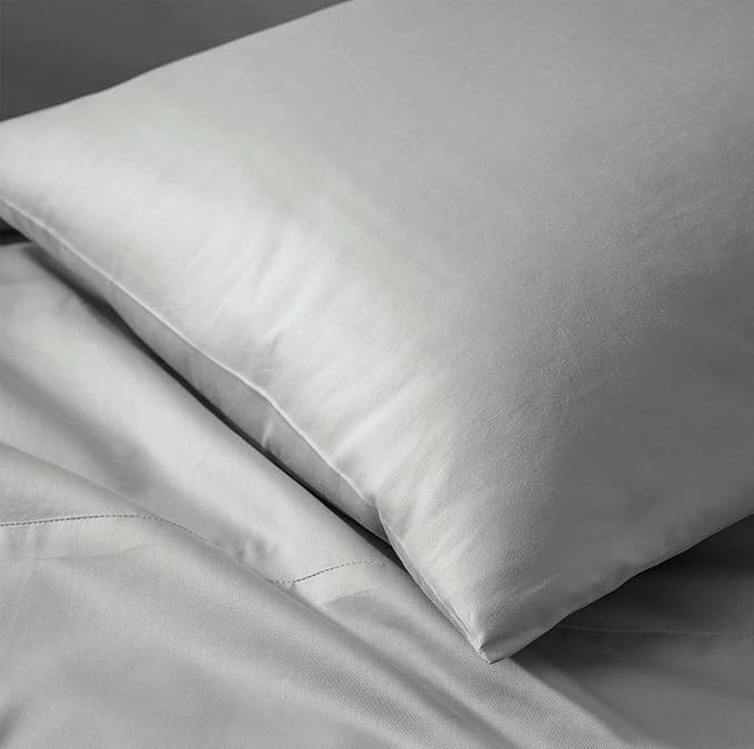 Boll & Branch Signature Hemmed Pillowcase Set - Standard, Shore - Luxury 100% Organic Cotton - Buttery Soft and Breathable - Softer with Every Wash - 2 Pillowcases Included