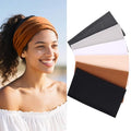 Wide Headbands for Women Large Turban Headband Boho Accessories 6 Packs Non Slip Headbands for Workout Yoga Sports Exercise Sweatbands Summer Accessories Elastic Bands