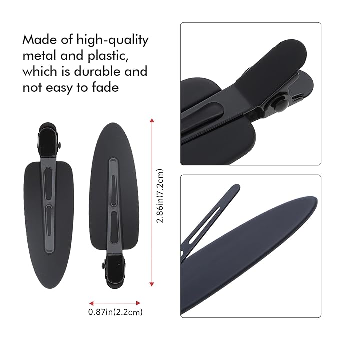 Big Hair Tools Extra Large Wide Tooth Comb for Thick, Curly, Wavy or Long Hair - Frizz-Free Detangling Shower Comb - Big Hair Comb and 2 Dent Free Clips