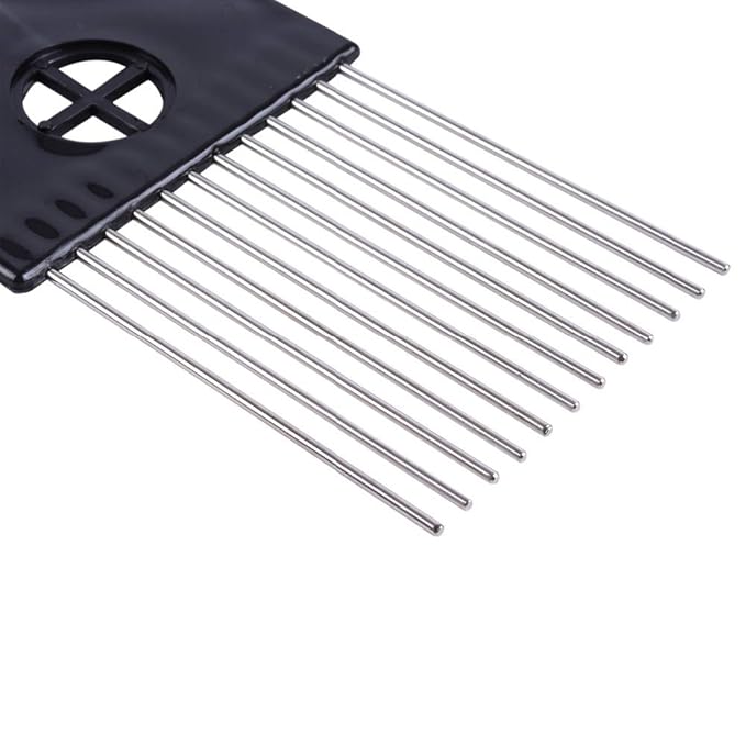 3 Pcs Metal Hair Pick Combs Afro Pick Comb Wide Tooth Hair Pick Comb Salon Using for Hairdressing Styling Tool