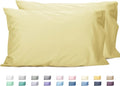 Sunflower Queen Pillowcases Set of 2, 100% Cotton Queen Size Pillow Cases 2, 20×30 inches Honeyed Straw, Soft and Breathable