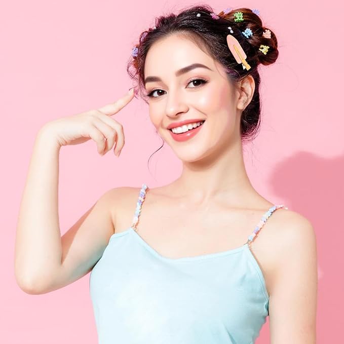16 Pcs Creaseless No Crease Hair Clips, No Bend Barrette Hair Clips For Styling Non Slip Makeup Flat Clip Hair Accessories for Women