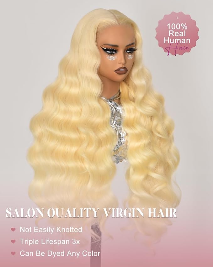 18 Inch Wear And Go Glueless 613 9x6 HD lace front wig Human Hair Pre Plucked Pre Cut For Beginners Human Hair 180% Density Body Wave Lace Front Wigs No Glue Pre Cut 3 Seconds To Wear Glueless Wig