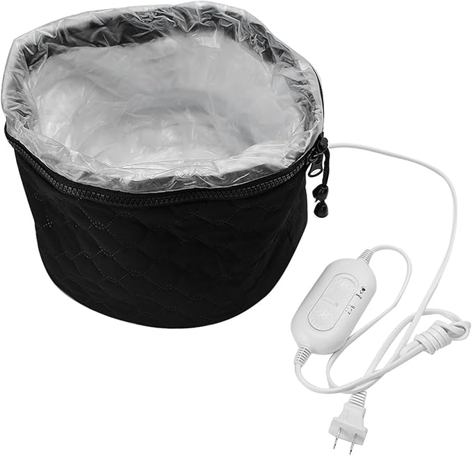 TOPINCN Electric Hair Cap, 3 Gear Temperature Control Hot Oil Treatment Hat with Adjustable Drawstring for Hair Spa Nourishing Care, Non Woven Fabric Heat Insulation