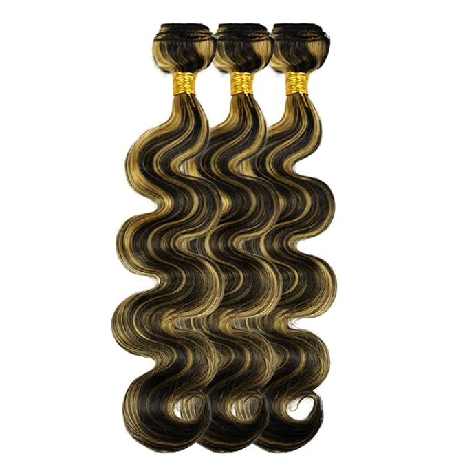 28 30 32 Inch Honey Blonde Bundles Human Hair P1b27 Body Wave Bundles Niegmeag Double Weft Peruvian Virgin Remy Hair Extensions 300g