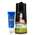 Herbishh Black 3 in 1 Hair Dye Shampoo 400 ML PPD + Hair Color Stain Protector – Dye Shield or Defender for Skin