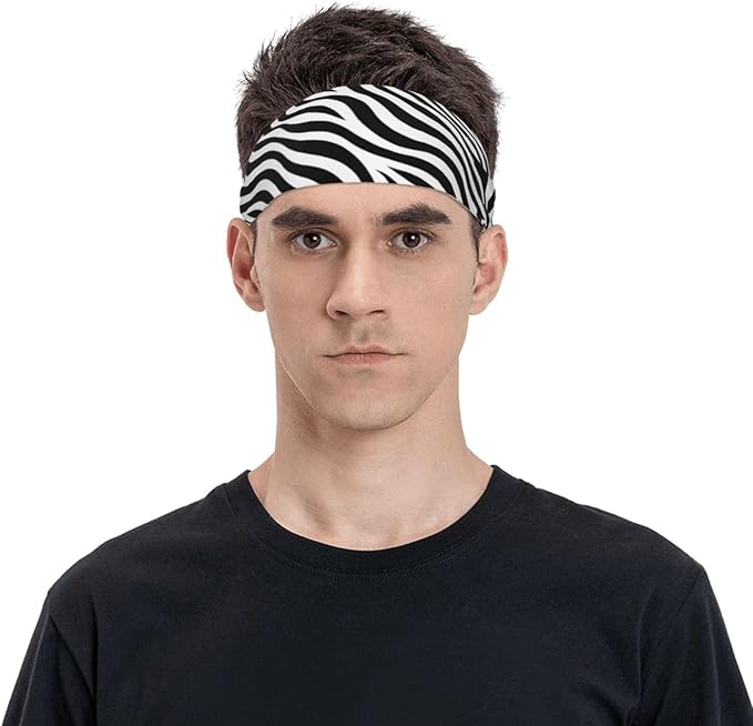 Sports Sweatband for Men and Women, Sweat-Absorbing Headbands for Moisture Wicking, Suitable for Fitness Running Cycling Hiking Yoga Football Exercise