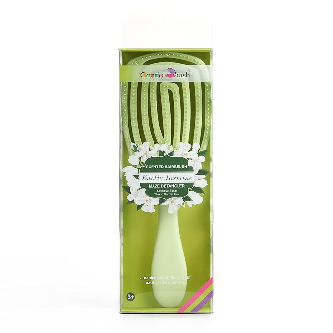 Candy Brush Scented Detangling Hair Brush for Wet or Dry Hair, Professional Vented Brush for Thick, Coarse & Curly Hair for Women and Girl. Eliminates Knots & Scalp Massage, Idea Gift