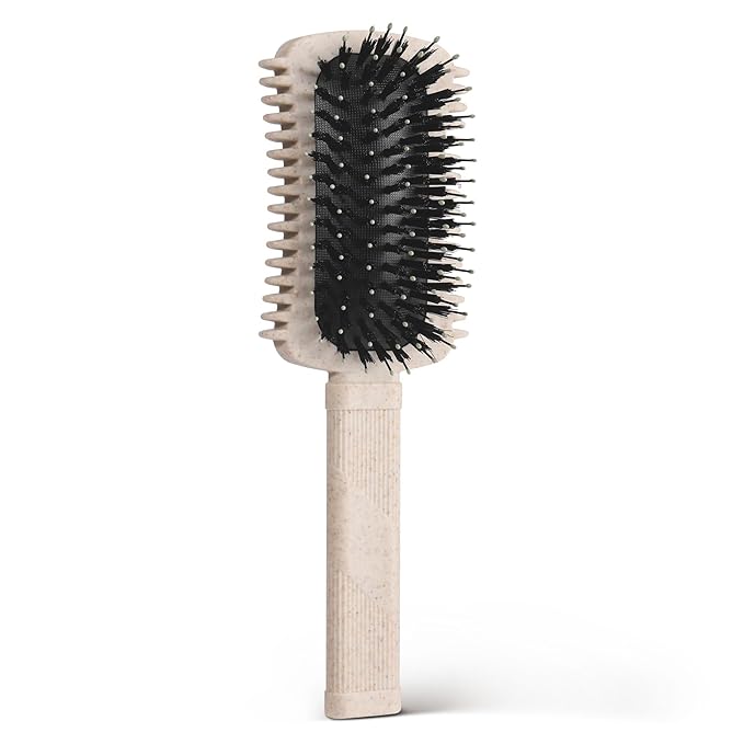 Curly Hair Brush Defining, Volume Curl Defining Brush for Effortlessly Detangling Shaping and Styling Men's Women's Curls, Waves & Coils, Curly Hair Products, Reduce Frizz, Beige 1PC