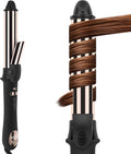 Prizm 1.25inch/32mm Automatic Curling Iron for Big Curler, Rotating Curling Wand Up to 450°F, LCD Display, Auto-Shut Off & Dual Voltage, Negative Ion