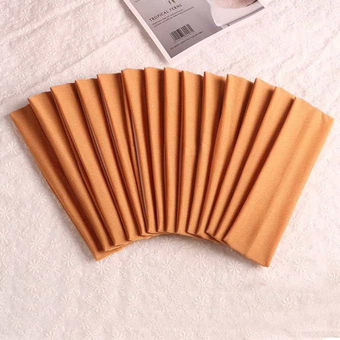 Sport Yoga Headbands,Pack of 14,Fashion Soft Elastic Polyester Sweatband Yoga Stretchy Headband for Women Man Girl