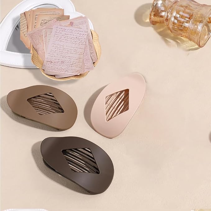 Flat Hair Clips for Women Girls, Matte Flat Claw Clips, Strong Styling Large Hair Clips for Thick Hair and Fine Hair,French Duckbill Hair Clip
