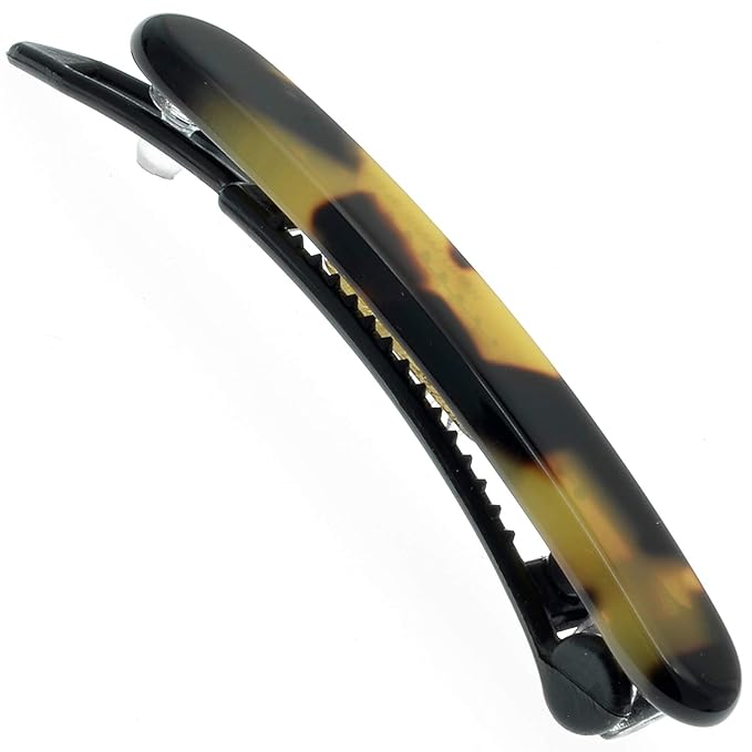 Camila Paris CP2800 French Hair Barrette Clip for Girls, Handmade, Tokyo, Metal-Free Closure Strong Hold Grip Hair Clips for Women, No Slip and Durable Styling Girls Hair Accessories, Made in France