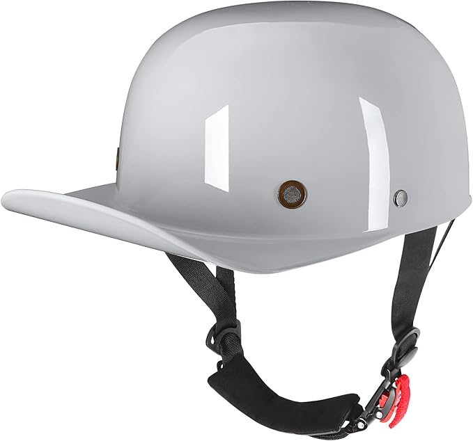 Baseball Style Cap Retro Motorcycle Helmet Unisex-Adult - DOT Approved