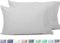 Sunflower King Pillowcases Set of 2, 100% Cotton King Pillow Cases 2, 20×40 inches Ash, Soft and Breathable