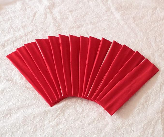 Sport Yoga Headbands,Pack of 14,Fashion Soft Elastic Polyester Sweatband Yoga Stretchy Headband for Women Man Girl