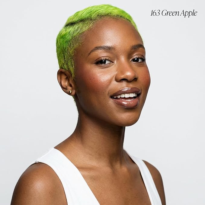 Adore Semi Permanent Hair Color (163 Green Apple) | Vegan & Cruelty-Free Green Hair Dye | No Ammonia, No Peroxide, No Alcohol | 4 Fl Oz (Pack of 1)