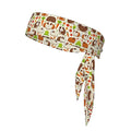 Men Women Fashion Sports Sweat Band Hair Accessories for Sports Workout Shower, Long Multifunction Vegetable Food Cute Guinea Pigs Pets Head Ribbon Headwear