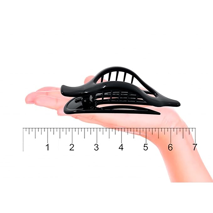 Camila Paris CP2388-CP2372 French Hair Clips, Large Side Slide Hair Clips for Volume Hair, Strong Hold, Girls Hair Claw Clips for Women, Durable Styling Girls Hair Accessories, Made In France