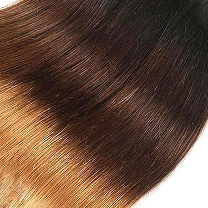 30 32 34 Inch 27 Human Hair Bundles Ombre Blonde Straight Bundle 3 Tone Brown And Honey Blonde Bundles Grade 8A Peruvian Virgin Remy Bundle Hair Extensions