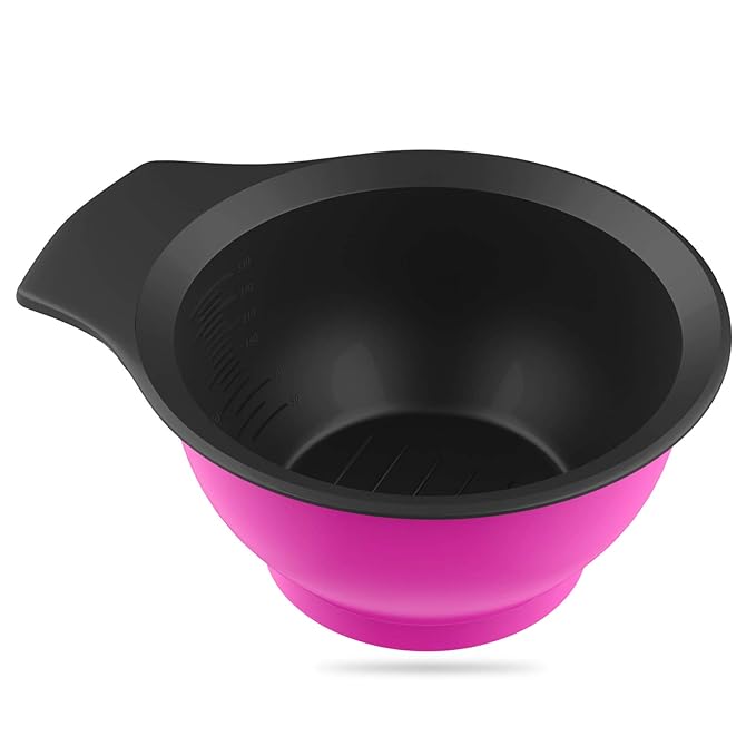 Hair Dye Bowl, Professional Hair Color Bowls, Plastic Mixing Tint Bowl Set Kit, Stackable DIY Hair Dye Tools Assorted Colors for Home and Salon Uses