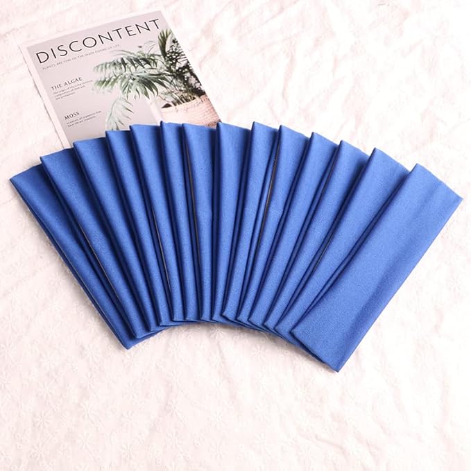 Sport Yoga Headbands,Pack of 14,Fashion Soft Elastic Polyester Sweatband Yoga Stretchy Headband for Women Man Girl