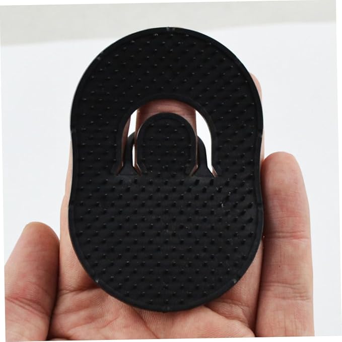Pocket Palm Combs Soft Portable Shampoo Pocket Combs Massager Hair Brush Comb Black Scalp Massager Brush Comb 12 PCS