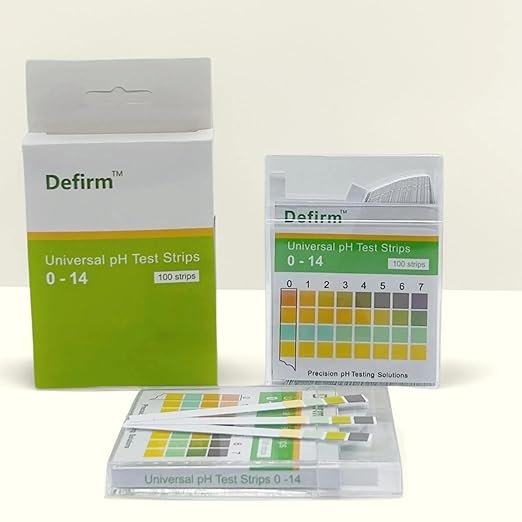 pH Test Strips Paper Universal Wide Range, pH 0-14 Acid Alkaline Litmus Test Strips Paper, Home Usage Water Swimming Pool Cosmetic Scientific School Lab Student Study pH Test