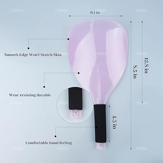 AUEAR, Pro Barber Hair Salon Face Sheild, Hand-held Shields for Hairspray, Plastic Protective Cover Hairdressing Haircut Stylist Cutting Makeup 2 Packs