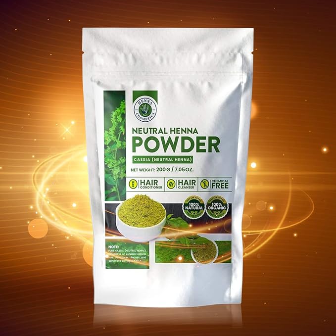 Natural Henna Hair Color Dye, 100% Pure Henna Powder for Hair Growth Organic (200g/7.05 ounce, Colorless)