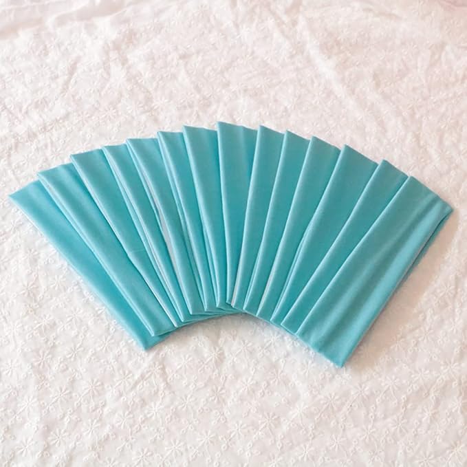 Sport Yoga Headbands,Pack of 14,Fashion Soft Elastic Polyester Sweatband Yoga Stretchy Headband for Women Man Girl