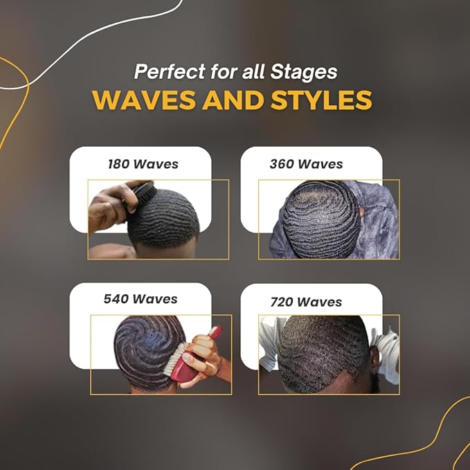 OCEAN VIEW DEEP WAVES POMADE- Water-Based Hair Cream for 360 Wave Training and Wolfing- Silky Smooth Application and Styling, Strong Hold, Easy Wash- Waver and Barber Accessories - 4oz Tin Can