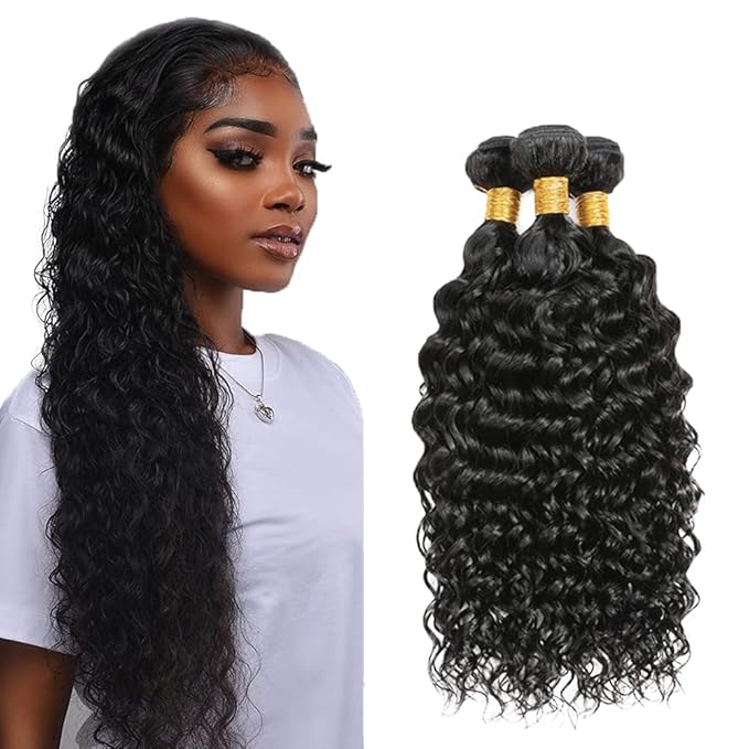 26 28 30 Inch Human Hair Bundles Color 1B Kinky Curly Bundles Brazilian Virgin Remy Hair Extensions Niegmeag Double Weft Natural Black Kinky Curly Bundle Hair Weave 300g