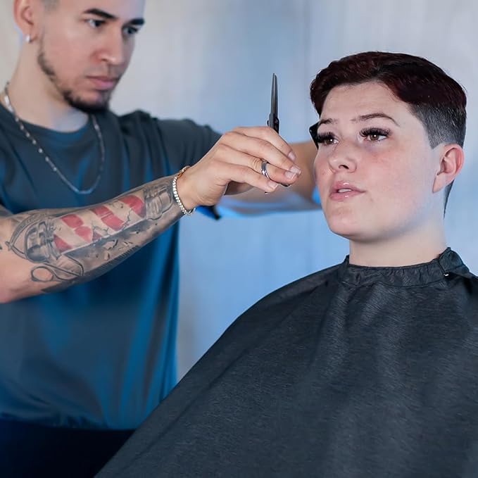 Barber Strong The Barber Cape Haircut Cover for Men, Hair Repelling and Static-Reducing Material, Water Resistant Fabric