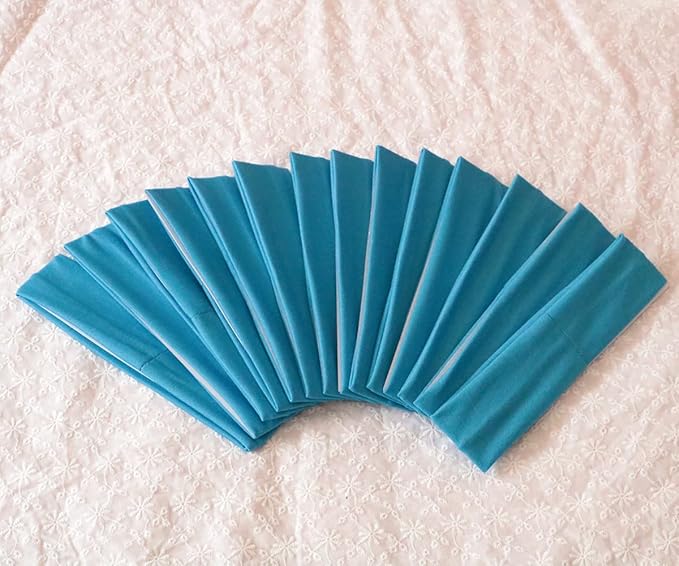 Sport Yoga Headbands,Pack of 14,Fashion Soft Elastic Polyester Sweatband Yoga Stretchy Headband for Women Man Girl