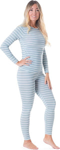 Rocky Thermal Underwear Women Long Johns Womens Thermals Top Bottom Set Fleece Lined Under Wear Clothes Base Layer Thermals