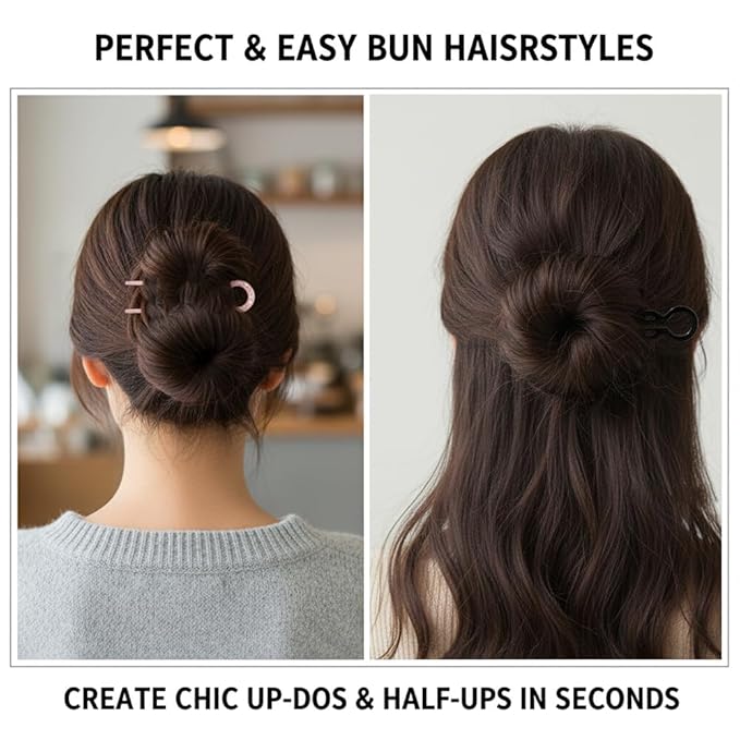 4PCS Professional Hair Styling Clips, Strong Hold Design, Black, Premium Quality, Long-Lasting Grip, Effortless Styling, Secure Sectioning