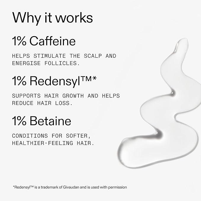 The INKEY List Caffeine Stimulating Scalp Treatment, Contains Redensyl and Caffeine to Encourage Natural Hair Growth Cycle, Leaves Hair Feeling Soft, 5.07 fl oz