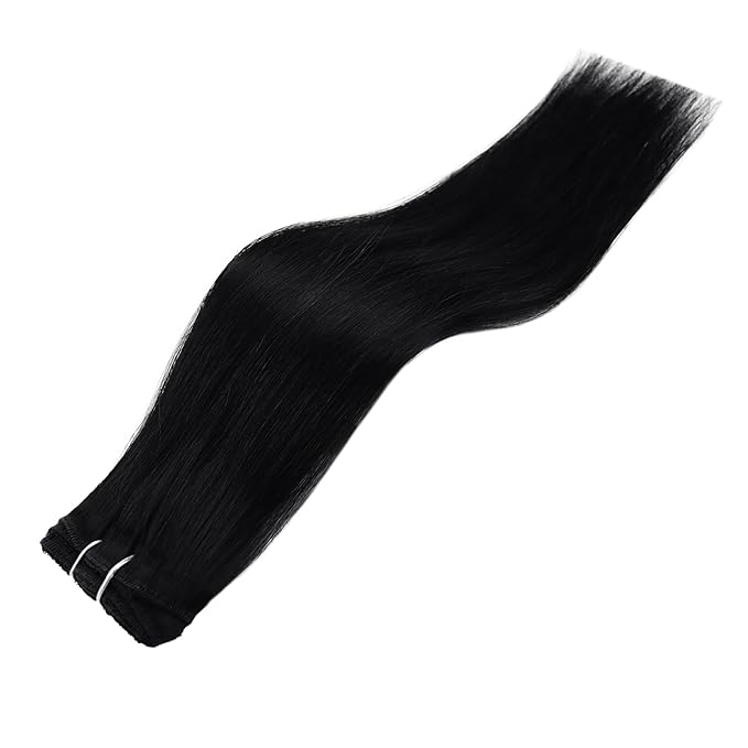 Full Shine Real Hair Clip in Extensions Human Hair 12 inch 60g 3Pcs Hair Extension Clip ins Black Remy Hair Clip ins for Women Soft Weft Ease of Use