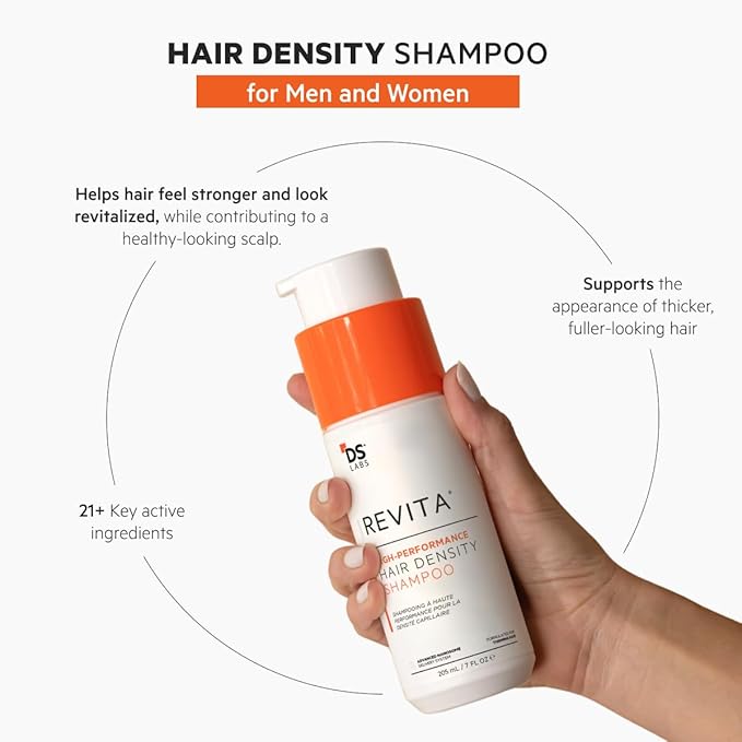 DS Labs Revita Shampoo, 100 mL – Scalp Refreshing Cleanse for Fuller Looking, Volumizing, Lightweight Hydration, Sulfate & Silicone Free, Color Safe, For Men & Women