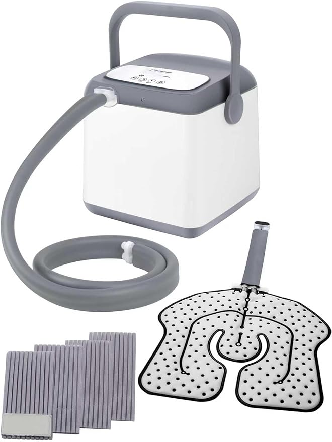 Cold Therapy System, Programable Ice Therapy Machine, Post-Surgery Continuous Cryotherapy Cold Pack, Universal Pad for Knee, Ankle, Cervical, Back and Leg