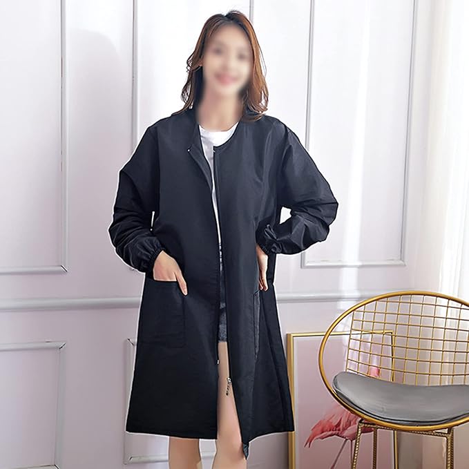 Polyester Fabric Salon Smock Professional Stylist Jacket Waterproof Haircut Cape Barber Apron