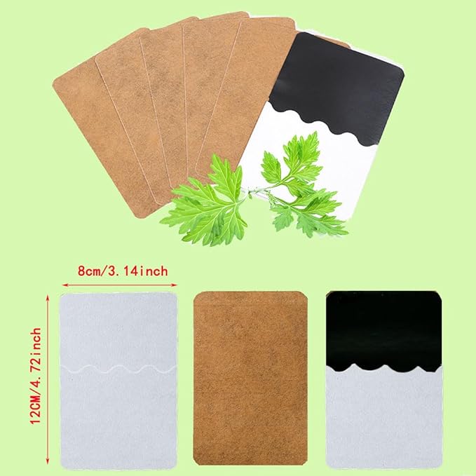 25 Patches Moxibustion Herbal Warming Patch – Mugwort Self-Heating Pads, Comfort for Back, Neck, Shoulder, Knee & Joints, Traditional Chinese Inspired (12 * 8cm)