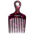 14MX Long-Tooth Comb/Afro Hair Lift Combs for Women's Curls and Men's Beards - Hand-Made, Hand-Crafted Beauty for Effortless Styling (Purple, 2 PACK)