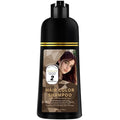 Hair Dye Shampoo, 3 in 1 Gray Hair Coverage, One-Step Wash-In Hair Dye, Shampoos for Color Treated Hair, Semi Permanent Hair Color Shampoo for Women & Men, 13.6 fl. oz,(Deep Brown)