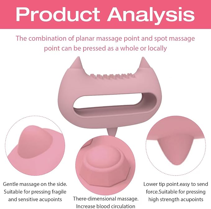 Relief Head & Body Acupressure Massager - Flexible Silicon Tool for Headache, Neck, Shoulder, Leg Pain, Muscle Fatigue & Circulation Boost - Post-Workout Recovery & Full-Body Massage (Blue)