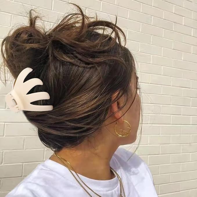 Hair Clips, 5Pcs Octopus Matte Hair Claws for Women, Large 3.15" Hair Clips for Thick Hair, Non-slip Jaw Clips, Hair Accessories