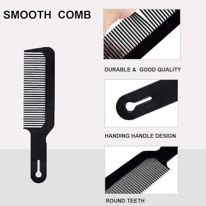 Voremy Magical Brush Detangler & Flat Hair Comb Set, Natural Boar Bristle Hair Brush Ultra Soft For All Hair Types - For Women, Men, Thick And Curly Hair (2 Pack)