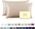 Silk Pillowcase for Hair and Skin,Soft,Breathable and Sliky 100% Queen Silk Pillow Case Set of 2,Both Sides Natural Mulberry Silk Pillowcases with Hidden Zipper(Queen Size 20"X 30",2pcs)