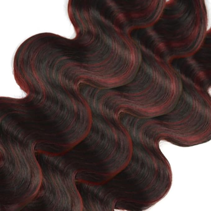 99j Human Hair Bundles Burgundy Body Wave Bundle Grade 8A Brazilian Virgin Remy Hair 3 Bundles 14 14 14 Inch Double Weft Real P1B99j Hair Weave 300g